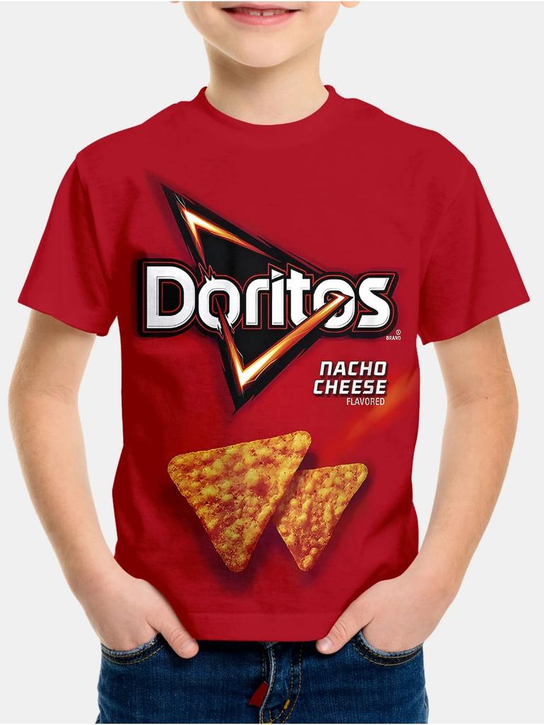 Модная детская футболка с 3D-печатью, круглый вырез, короткий рукав, для мальчиков и девочек, повседневные топы для детей