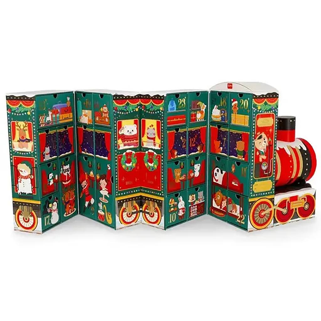 Dream Express Advent Calendar Limited Edition , Train-Shaped Christmas Countdown Box With 24 Unique Surprises, 80ml