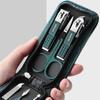 Manicure Set for Men Women Portable Nail Clipper Scissors 6Pcs Pedicure Kits Green Nail Clipper Set Manicure & Pedicure Tool