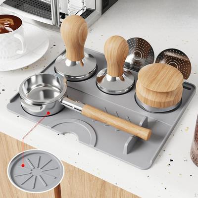 Коврик для кофе, аксессуар, силиконовый, практичный, премиум-класса, нескользящий, профессиональный тампон