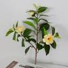 Plastic Artificial Camellia Flowers Real Touch Fake Flower  Shop Hotel Decoration