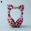 Ladies Girls Leopard Soft Plush Ear Muffs Ear Warmers Earflap Foldable Earmuffs