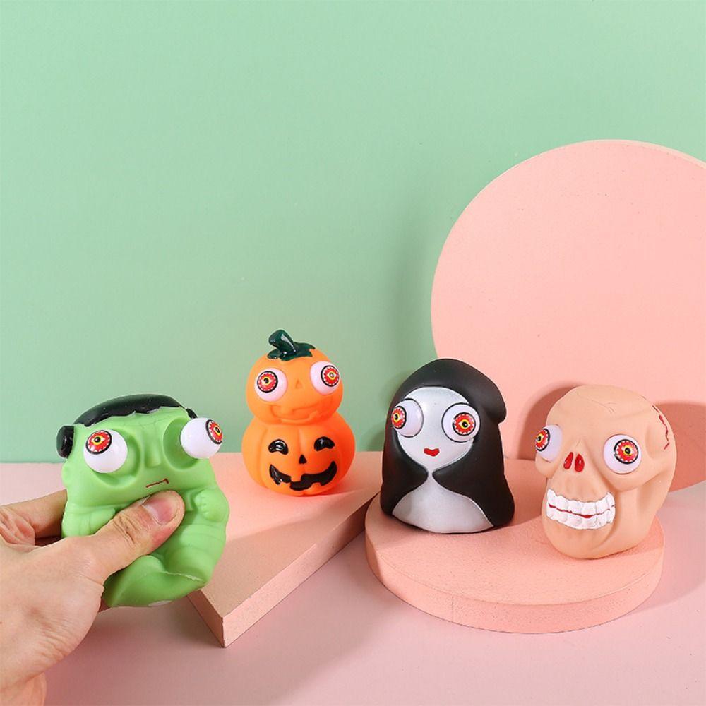 Сенсорные игрушки Хэллоуин Сногсшибательная игрушка Снятие стресса Тыква Голова Привидения Сжимаемая игрушка Подарки для взрослых
