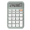 Calculator 12 Digit Handheld Pocket Calculator Note Pad Calculator for Students Office Green