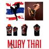 Muay Thai Kick Boxing UFFC MMA Mixed Marcial Art Jacket Sweatshirt Hoodies Men Women Kid Unisex Sleeveless Print Sport Gym Fitness Workout