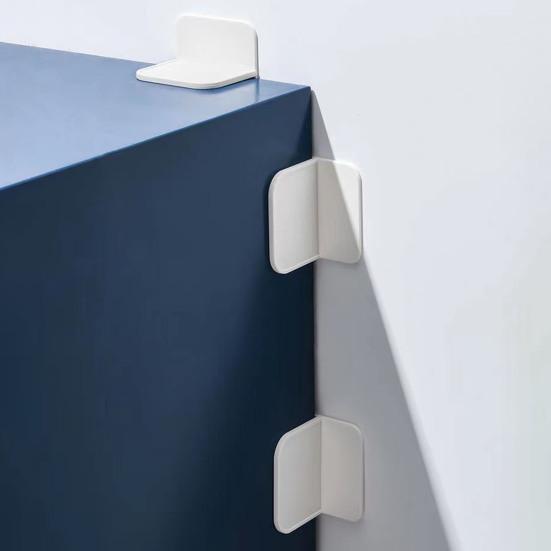 5 шт. Фиксатор мебели от опрокидывания, клейкий, без сверления, защита от детей, предотвращение падения, стабилизатор шкафа, книжного шкафа, комода, крепежные инструменты