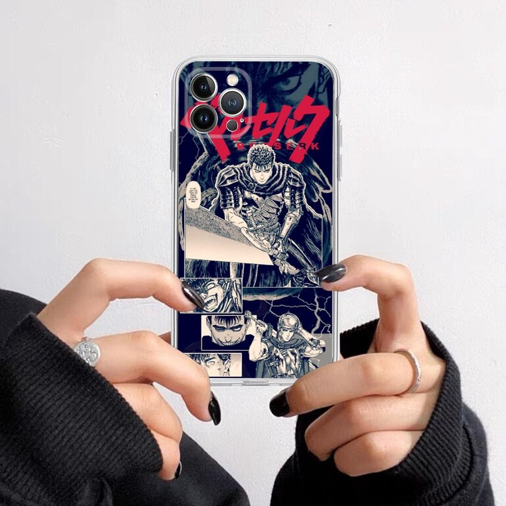 Чехол для телефона с изображением манги и аниме Berserk Для iPhone 15 14 11 12 13 Mini Pro XS Max Чехол 6 7 8 Plus X XR SE 2020 Funda Shell