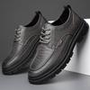 New Business Casual British Men's Shoes Fashion Autumn And Winter Short Boots Leather Shoes Low-top Trendy Shoes Size 38-44