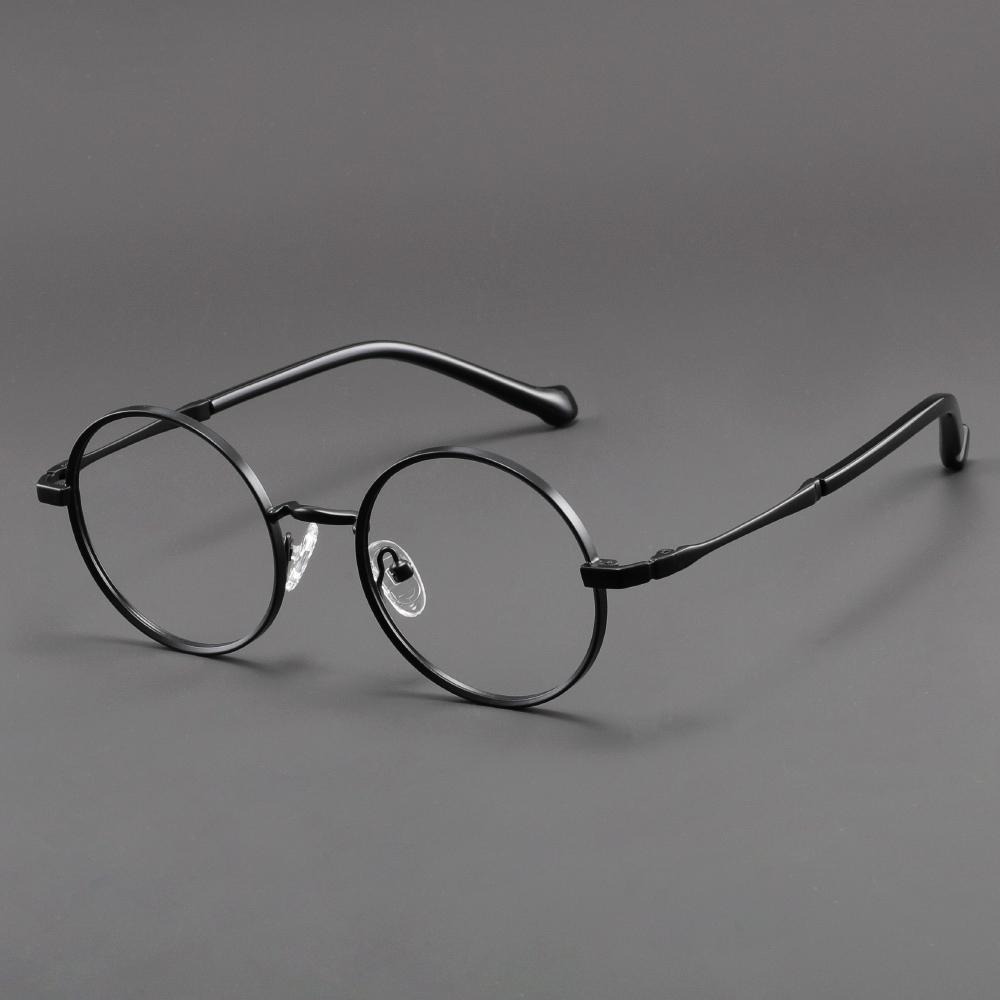 Super Light Retro Luxury Titanium Round Optical Glasses for Men Women Customize Prescription Eyeglasses Frames For Men