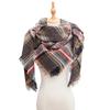 Women's Shawl New Scarf Autumn and Winter Large Plaid Triangle Scarf
