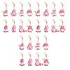 24pcs Santa Claus Christmas Tree Hanging Ornament Paper Christmas Tree Decoration  Xmas Decor