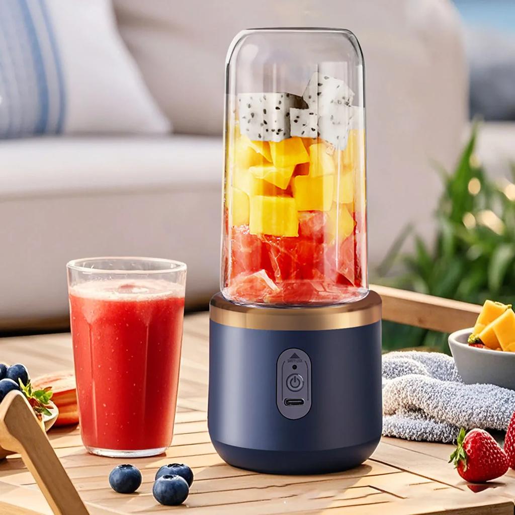 A Portable Small Charging Juicer Household Multifunctional Juicer Very Suitable for Carrying Smoothies and Fresh Juices With