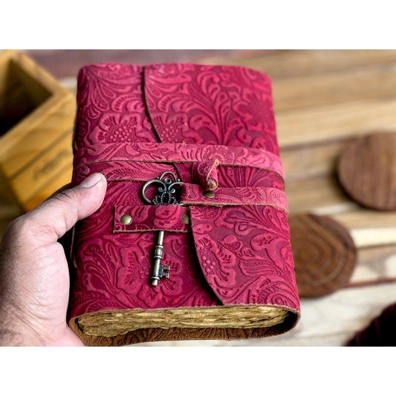 Новые кожаные дневники Кожаные блокноты для женщин - Красивый дневник Для зарисовок Книга для путешествий Пустая книга для заклинаний