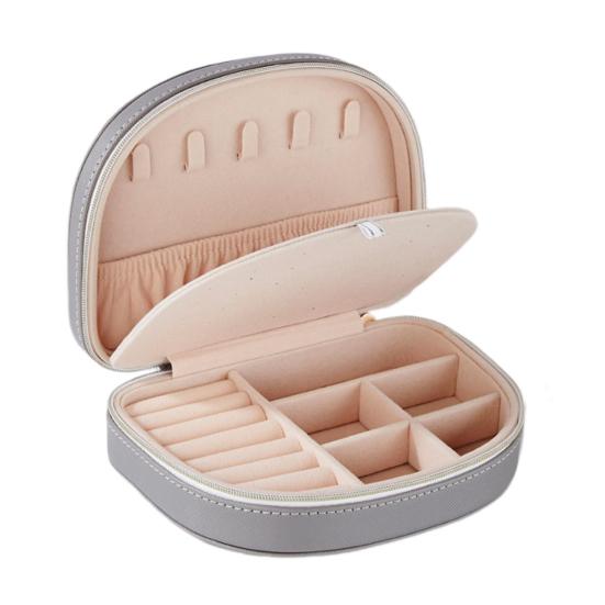 Органайзер для ювелирных изделий, однотонный браслет из искусственной кожи для хранения, ожерелье-гвоздики, шкатулка для драгоценностей, домашнее использование