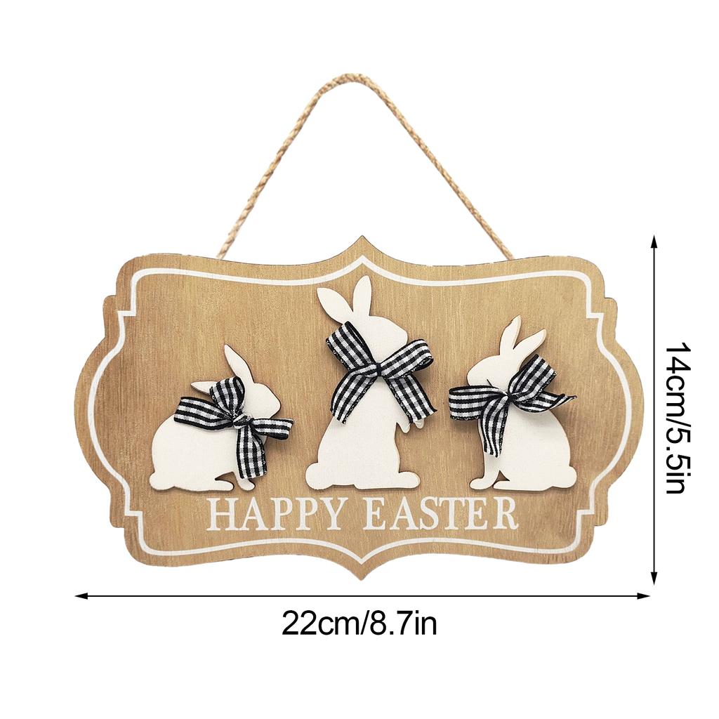Easter Wooden Hanging Ornament Home Decor Classic Creative Craft