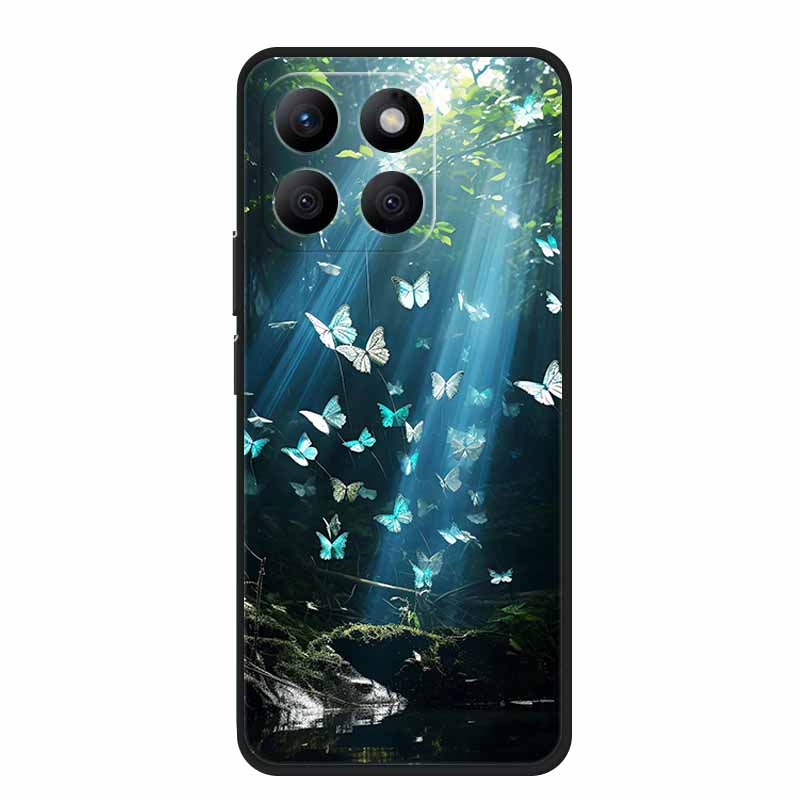 Чехол для телефона Honor X8C X8B Для Funda Huawei Honor X 8 C B X8 8C 8B Цветы Задняя крышка Мягкий силикон ТПУ Задняя панель Чехол