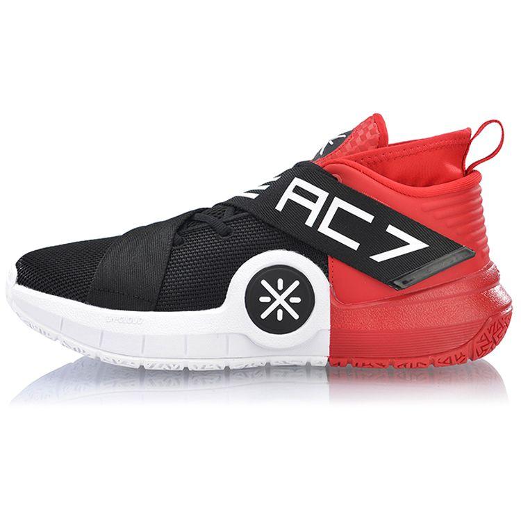 Баскетбольные кроссовки Li Ning All City 7 Wade Series с амортизацией, нескользящие, износостойкие, низкие, мужские, кроссовки, черные, красные, белые, ABAN047-1