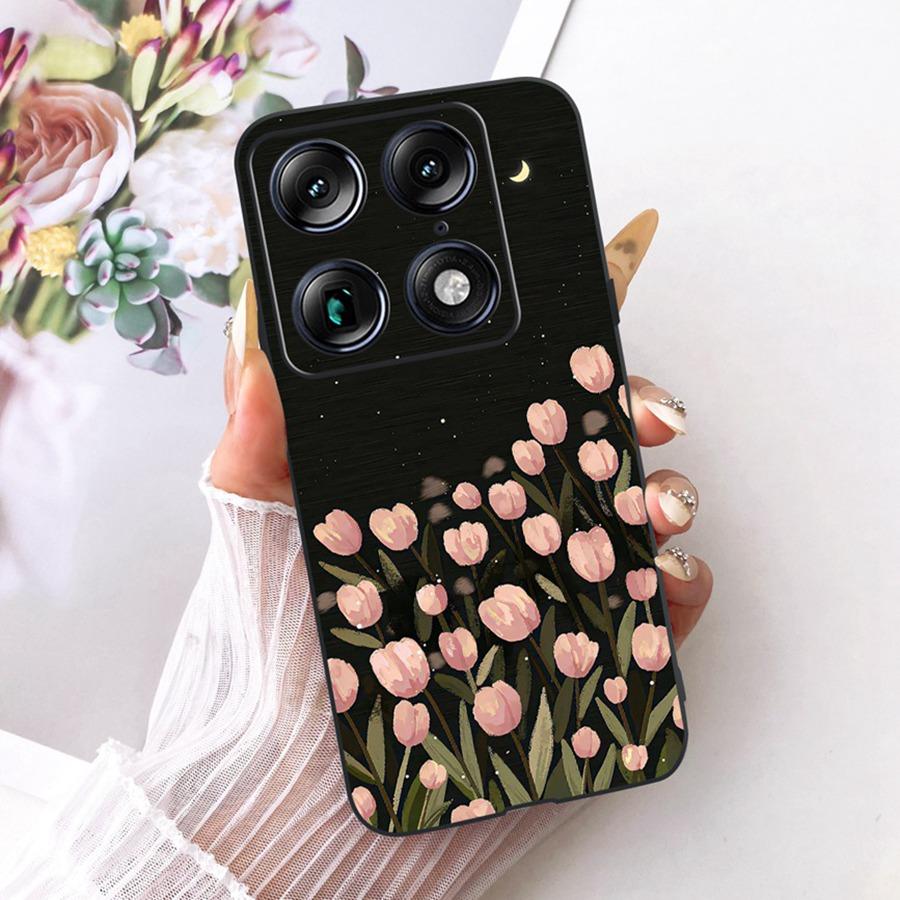 For Motorola Signature 6.8'' Case Cute Cat Cartoons Pattern Soft Silicone TPU Funda For MotoX70 Air Pro Signature Back Covers
