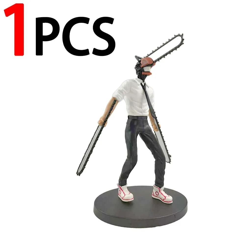 19 см Человек-бензопила Де́ндзи Аниме Фигурка Де́ндзи/Пауэр Фигурка Действия 1560 Фигурка Человека-бензопилы Де́ндзи Коллекционная Модель Кукла Игрушка для Взрослых