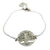 [P7715] - Silver 'Tree of Life' Steel Bracelet - 16 Mm