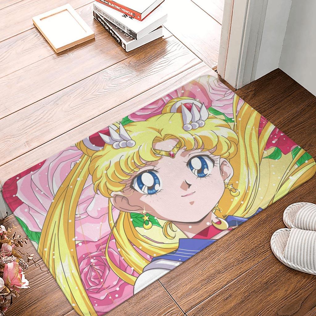 Anime Sailors Moons Doormat Anti-Slip Entrance Bathroom Kitchen Floor Door Mat  Garage Rug Carpet Footpad