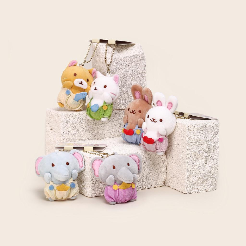 Rabbit Bear Elephant Magnetic Plush Keyring For Gifts And Decorative Accessories
