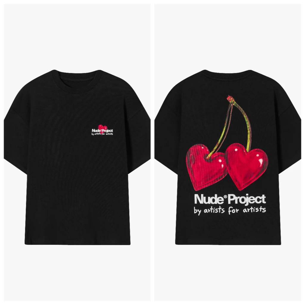 Летняя новинка 2025 года Женская футболка из 100% хлопка с принтом Харадзюку, мужская, с прорезями, в американском уличном стиле, свободного кроя, с вырезом горловины, Y2k