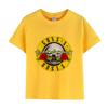 Модная детская футболка с принтом Rock Band Gun N Roses, одежда для девочек, летняя хлопковая футболка с коротким рукавом для мальчиков, детская одежда