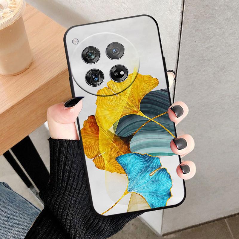 For OnePlus 12 Case Cover For OnePlus12 Fundas New Black Soft Silicone TPU Protective Phone Case For One Plus 12 Bumper Coque