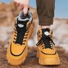 Зимние ботинки для мужчин, сохраняющие тепло, хлопковая обувь, походная обувь, плюшевые теплые высокие ботинки, мужские кроссовки