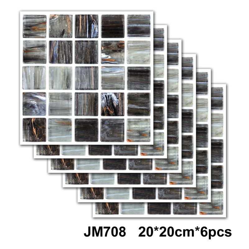 Самоклеящаяся мраморная настенная плитка - Водонепроницаемые наклейки для кухонных фартуков, ванных комнат, гостиных, Легко устанавливаются и снимаются