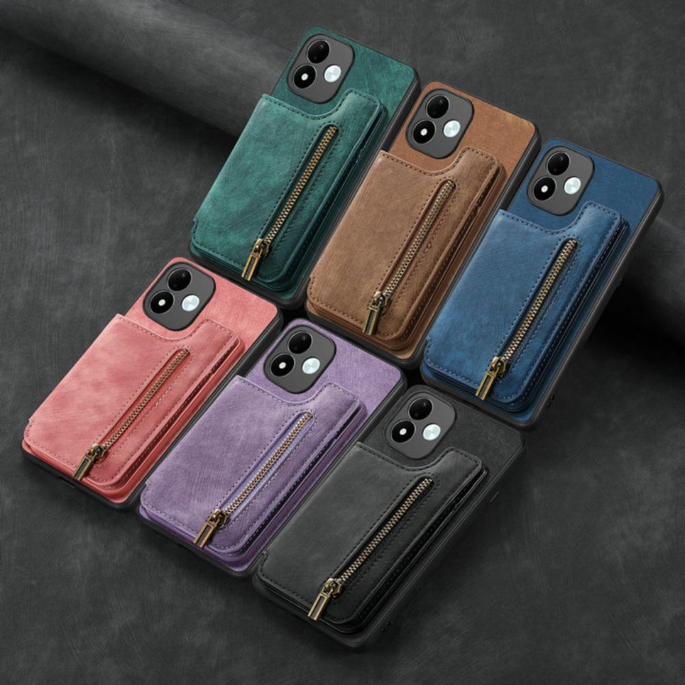 For Xiaomi Redmi Note 17 Pro Max 5G 2026 Zipper Leather Wallet Back Case Redmi Note 14 15 Pro Plus Luxury Cover