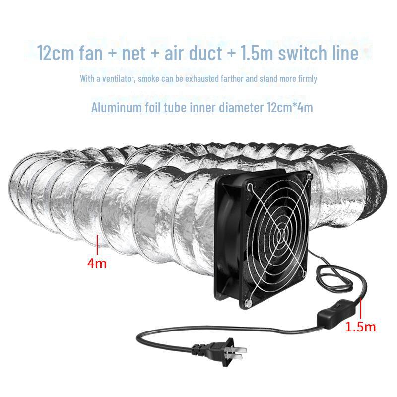 Компактный двухцелевой паяльный дымосос и вытяжной вентилятор