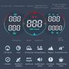 G17 Car HUD GPS+Beidou Chip Head Up Display LCD спидометр уклономер пройденное расстояние компас сигнализация превышения скорости для всех автомобилей