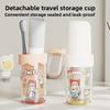 2 Pcs Portable Toothbrush Travel Wash Cup for Student Dormitories
