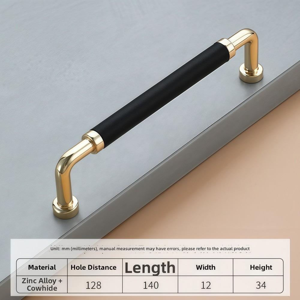 Handmade Wardrobe Door Handles Nordic Cabinet Drawer Knobs Leather Hardware Handle Multipurpose