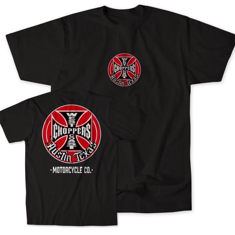 Hot West Coast Choppers Graphic Cotton Tshirt Unisex Summer Short Sleeve Fashion Brand Tee Luxury Casual Vintage Tees 2026 New