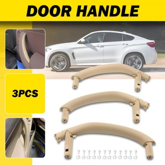 3X Interior Door Pull Handle Trim Beige Fit 2014 2015- BMW X5 X6 F15 F16 EXV