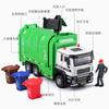 1:50 Городская санитарно-техническая модель транспортного средства Имитация сплава Акустооптический мусоровоз Детская игрушечная модель автомобиля