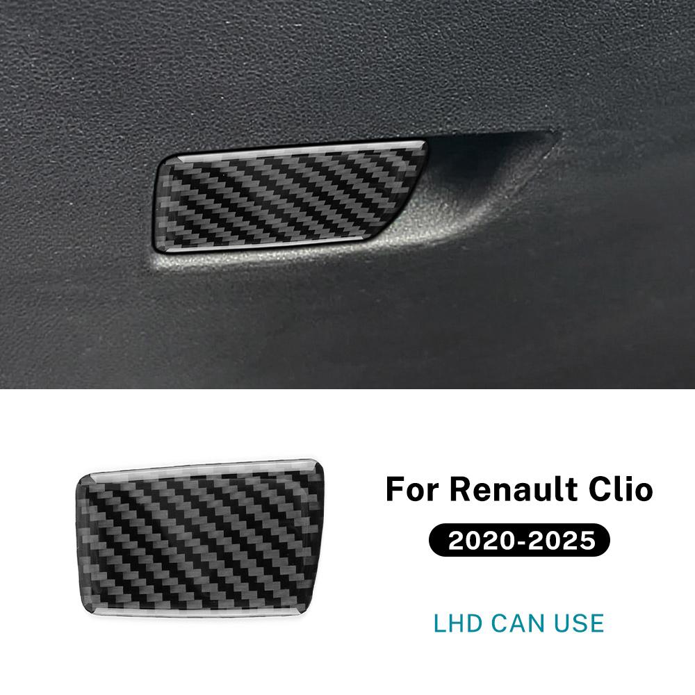 Carbon Fiber Style Interior Sticker for Renault Clio 5 MK5 2020 2021 2022 2023 2024 2025 LHD RHD Interior Panel