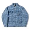 Li Ning X Billionaire Boys Club Collaboration Daily Prosperity Series Dragon Year Pattern Full Print Chinese Knot Washed Denim Jacket AJDU219-1