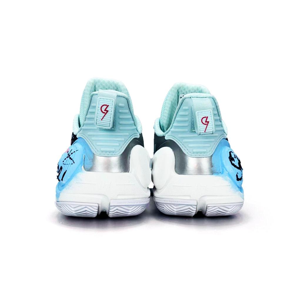 Li Ning Speed 9 Амортизирующие Нескользящие Износостойкие Низкие Баскетбольные Кроссовки Унисекс Сине-Розовые ABPT001-6(Команда1497-)