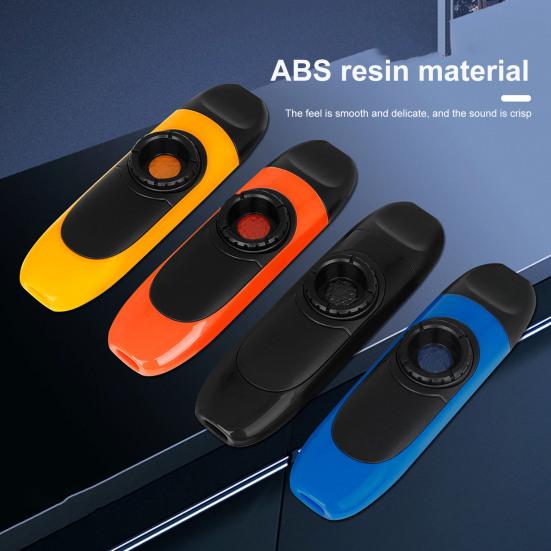 Plastic Kazoo with Lanyard Thin Voice Precise Tone Adjustable Sound Portable Aerophone Professional Performance Kazoo Accompaniment Instrument Musical