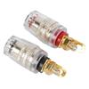 10Pcs Black and Red Speaker Terminal Binding Post Copper-gold Plated Amplifier Terminal  Audio Setup
