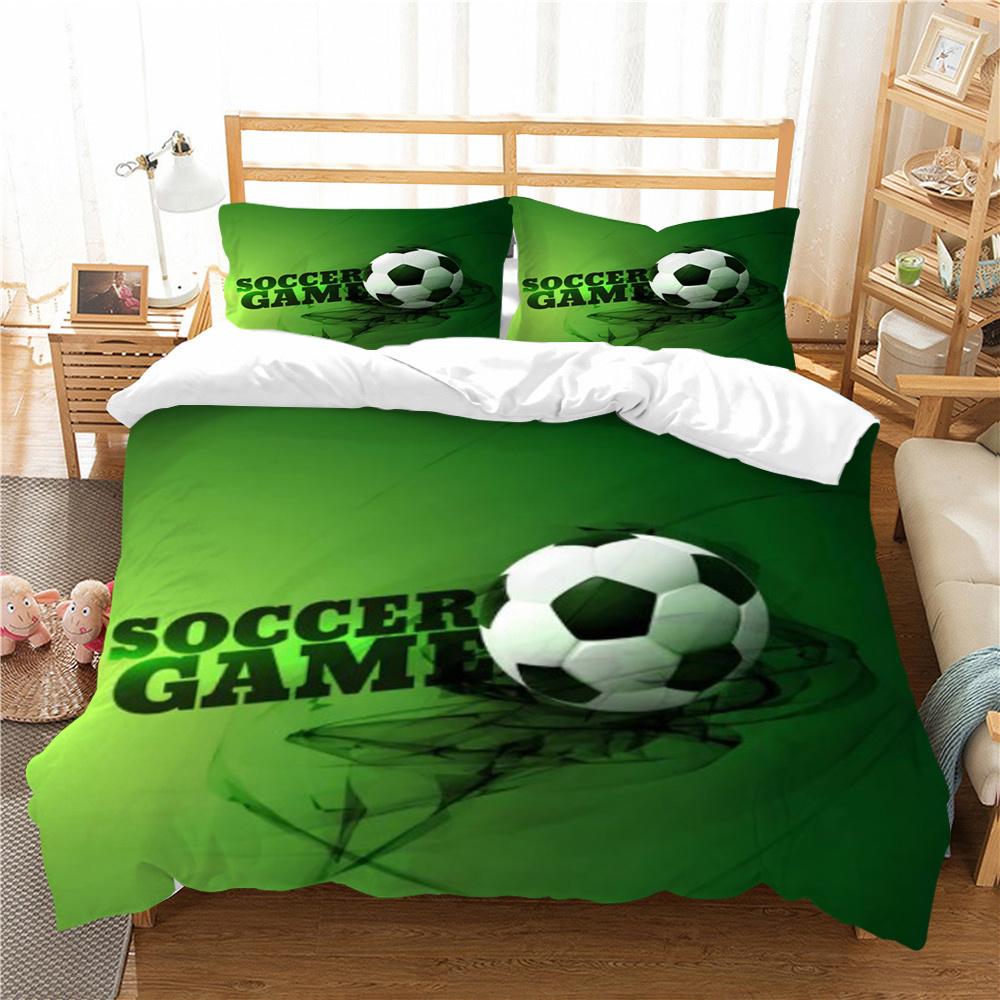 Лидер продаж, комплект пододеяльников, футбольное домашнее постельное белье, футбольная живопись, постельное белье, костюм для мальчиков, роскошные покрывала, новые модные комплекты постельного белья