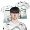 T1 Киберспортивный клуб Faker Специальное Ограниченное Издание League Of Legends T1 Модная 3D Футболка Игровой Спорт Унисекс Топы Мужская Одежда
