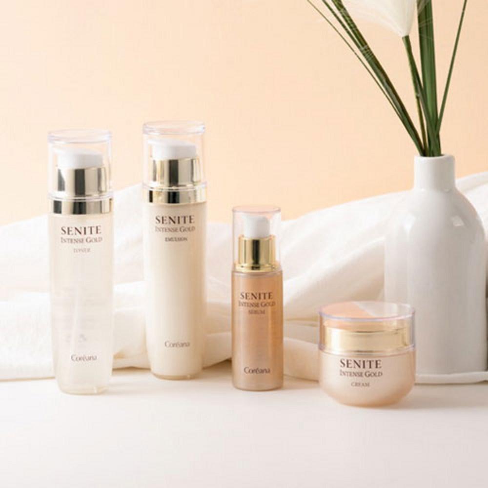Набор из 4-х средств по уходу за кожей Koreana Senite Intense Gold, 1 комплект