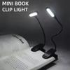 Новая светодиодная книжная лампа USB-перезаряжаемая лампа для чтения дневной свет портативная гибкая с легким зажимом ночная лампа для чтения