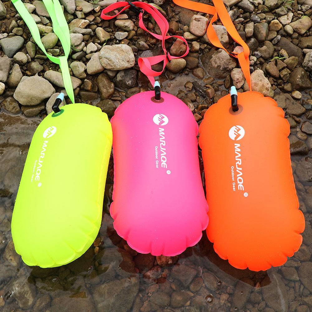 Waterproof Dry Bags Swim Bouy Float Swimming Marine Safety Inflatable Bag Waist Belt for Swimmer,Training,Kayaking,Snorkeling
