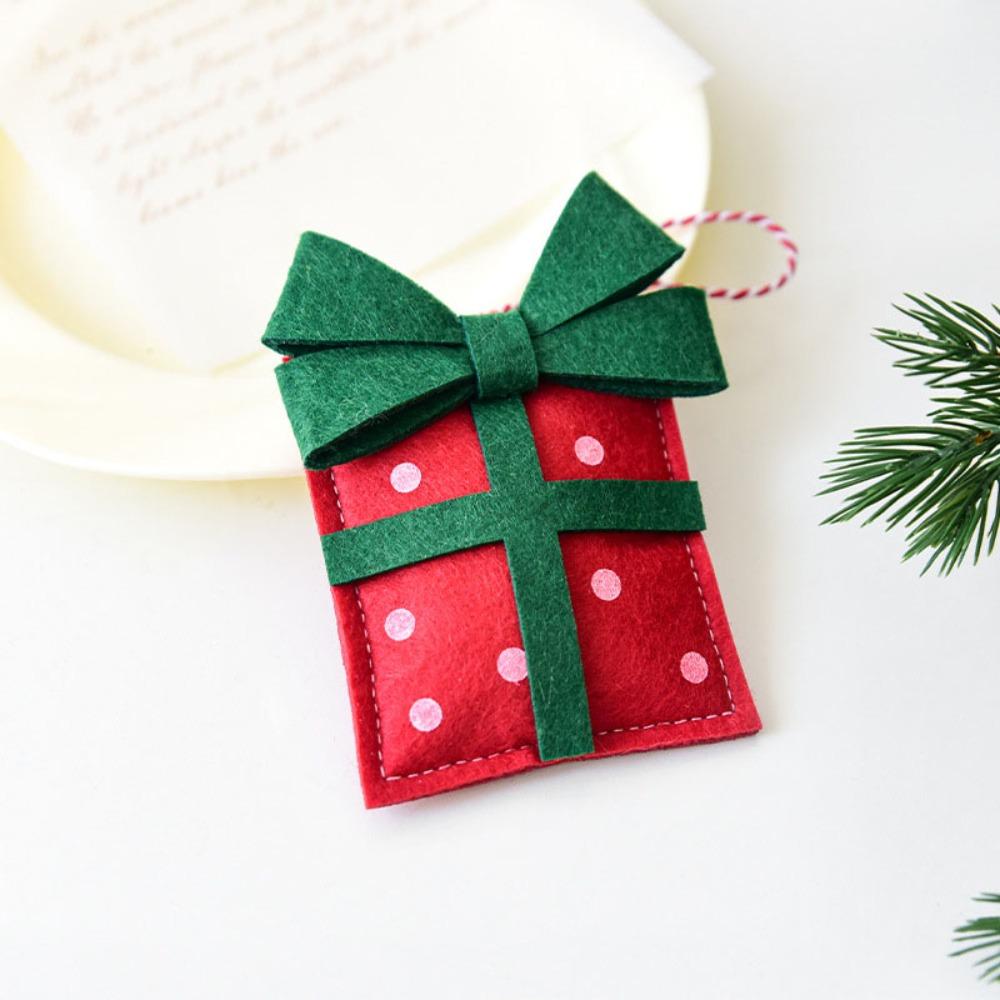 Gift Box Christmas Decoration Small Mini Mini Christmas Gift Pack Handmade Pendant Christmas Tree Decoration Holiday Season